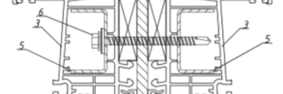 The method of connecting fence frame structures from profiles based on polyvinyl chloride - Patent № 123341