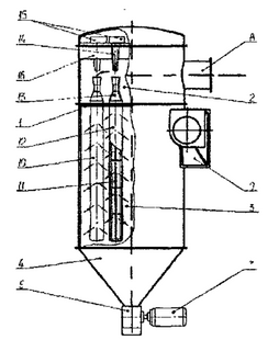 Filter for cleaning gases From Dust &mdash; Patent № 10691