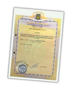 Літературний письмовий твір &laquo;Сценарный план публичной презентации &laquo;Китайская жизнь, увековеченная в знаках, или Мир китайских иероглифов&raquo; &mdash; свідоцтво про реєстрацію авторського права на твір