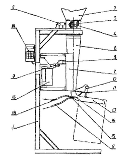 Dispenser for packing loose materials into valve bags &mdash; Patent № 9963
